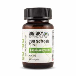 Broad-Spectrum CBD Softgels - 50mg, 90ct Bottle